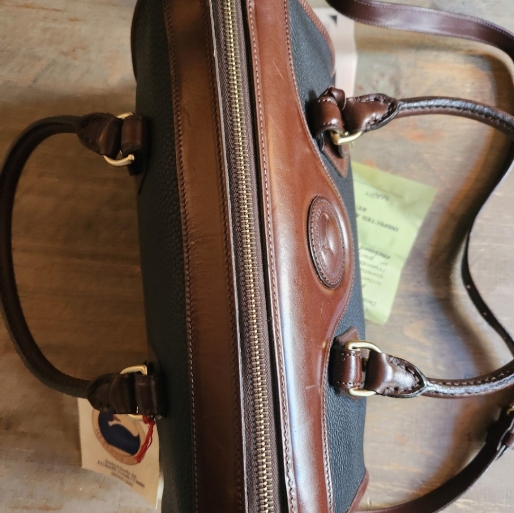 NWT Vintage Dooney & Bourke Black Large Satchel Shoulder Bag - Picture 3 of 12